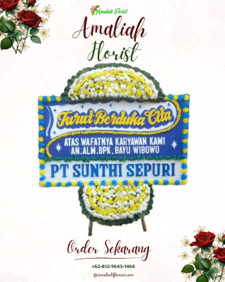 Papan Bunga Duka di Kalisari